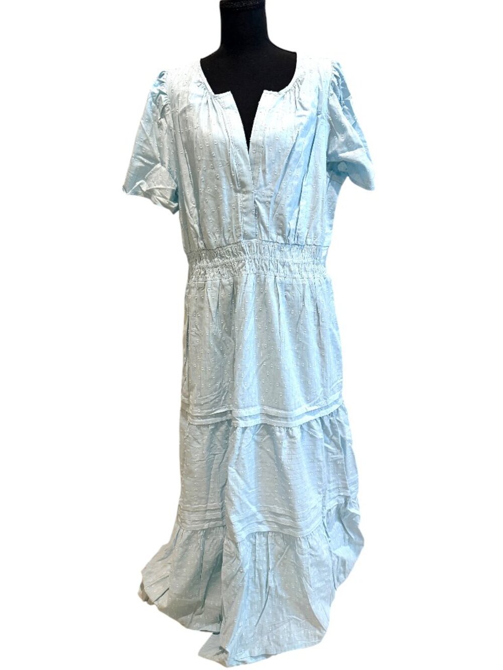 Somerset Lurex Maxi Dress - Somerset Collection - Anthropologie, Corydalis Blue